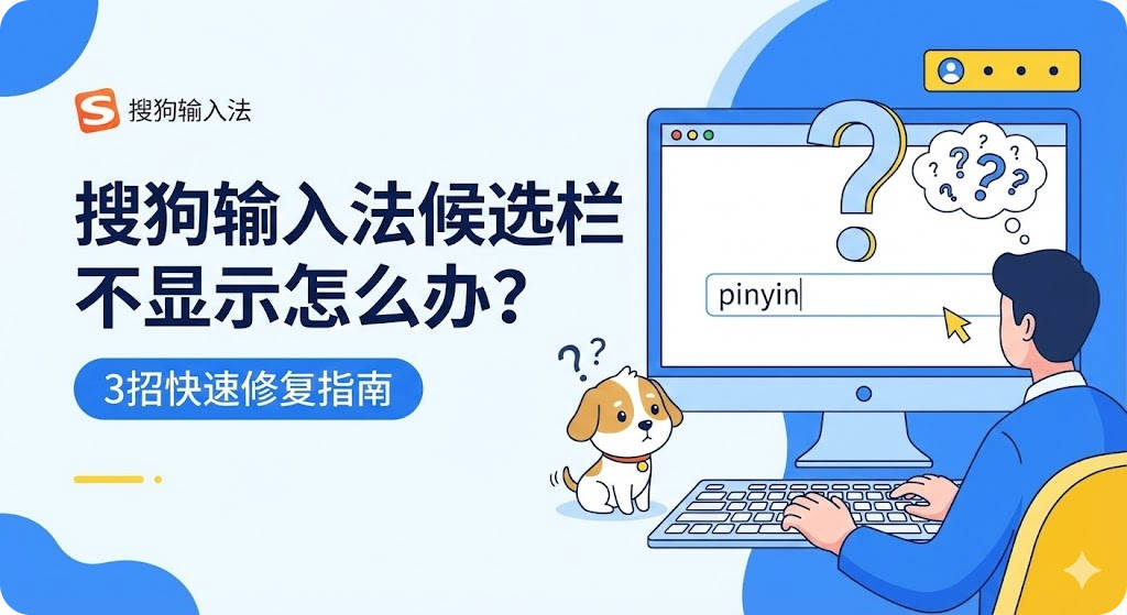 搜狗输入法候选栏不显示