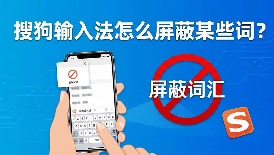 搜狗输入法怎么屏蔽某些词