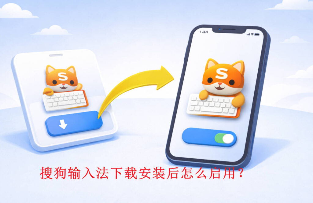 搜狗输入法下载安装后怎么启用