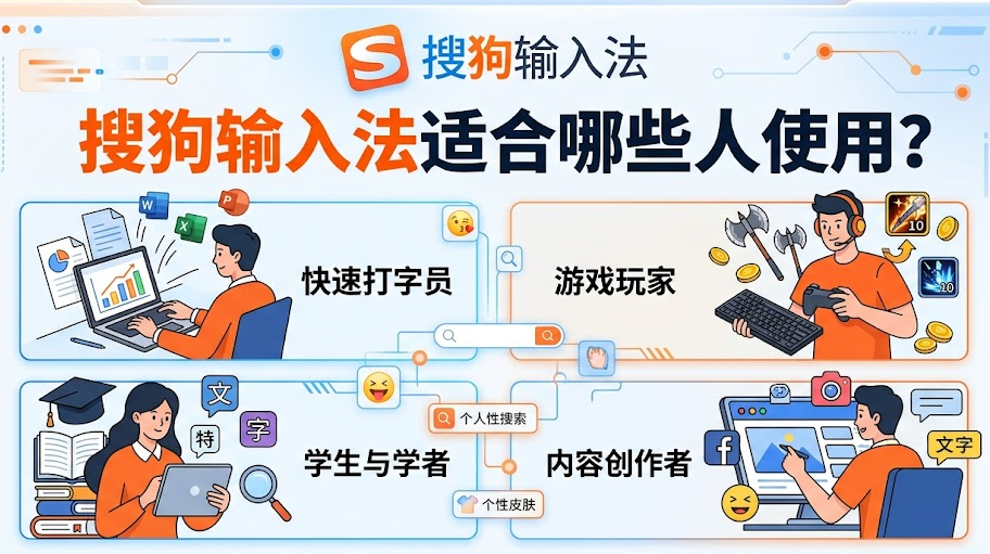 搜狗输入法适合哪些人使用